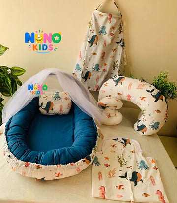 باكدج أول مرة مامي – حوت أزرق | First-Time Mom Bundle – Blue Whale