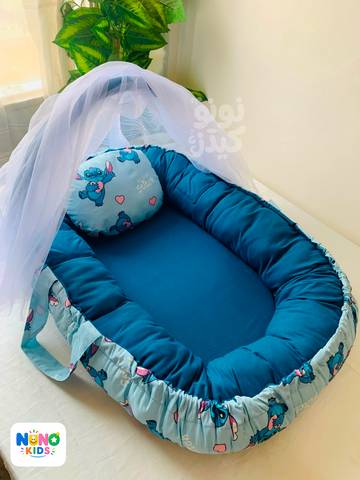 Baby Nest Blue Stitch - Nuno Kids